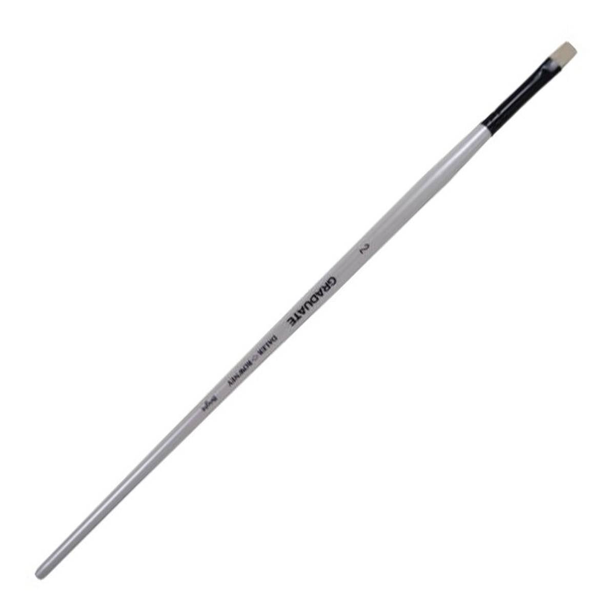 Daler-Rowney Long Handle Bristle Bright Graduate Brush Size 2 White