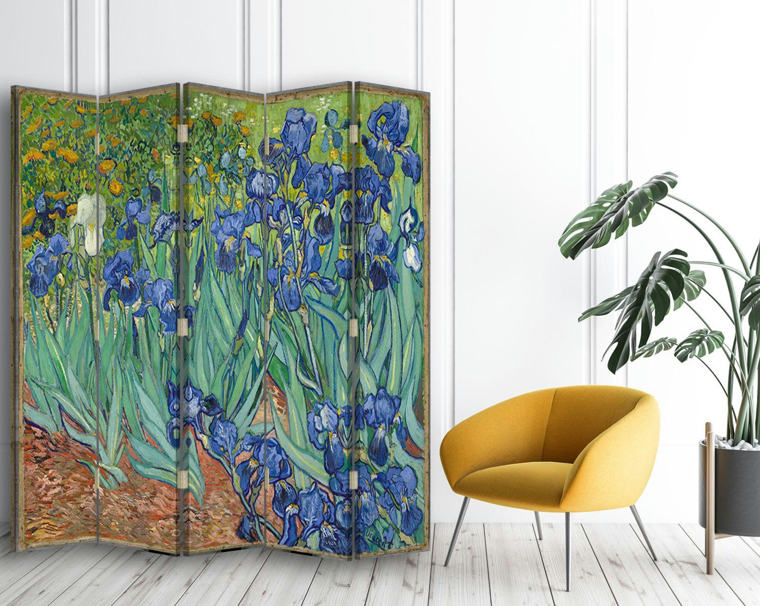 - Paravent - Cloison Iris - Vincent Van Gogh cm 180x170 (5 volets)