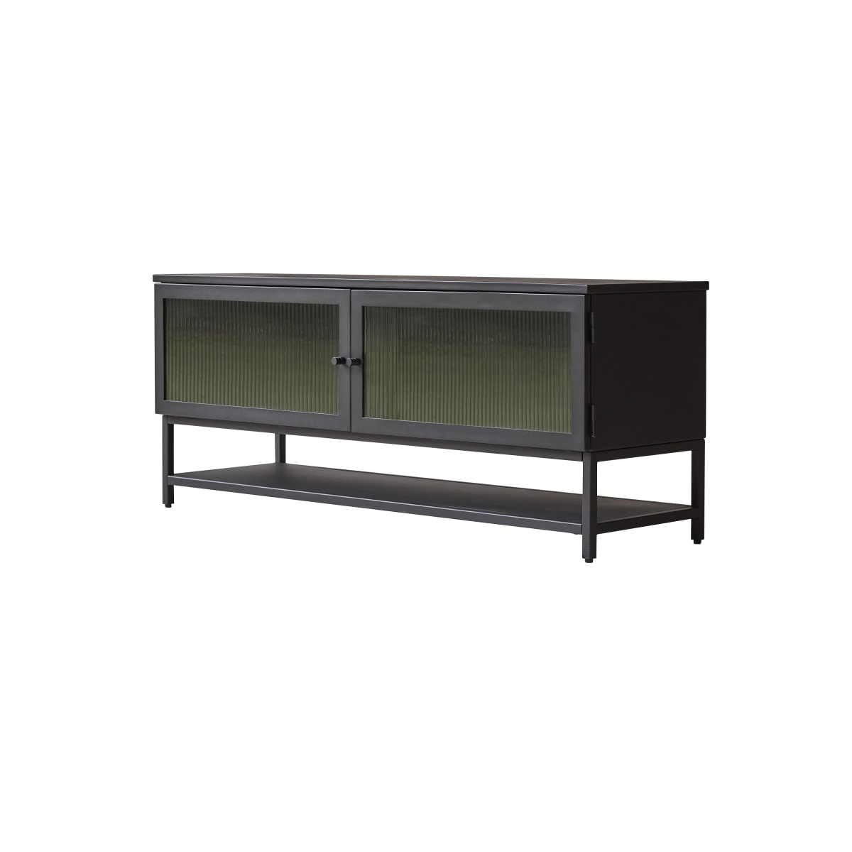 Tikamoon Metalen tv-meubel 120 cm - Zwart