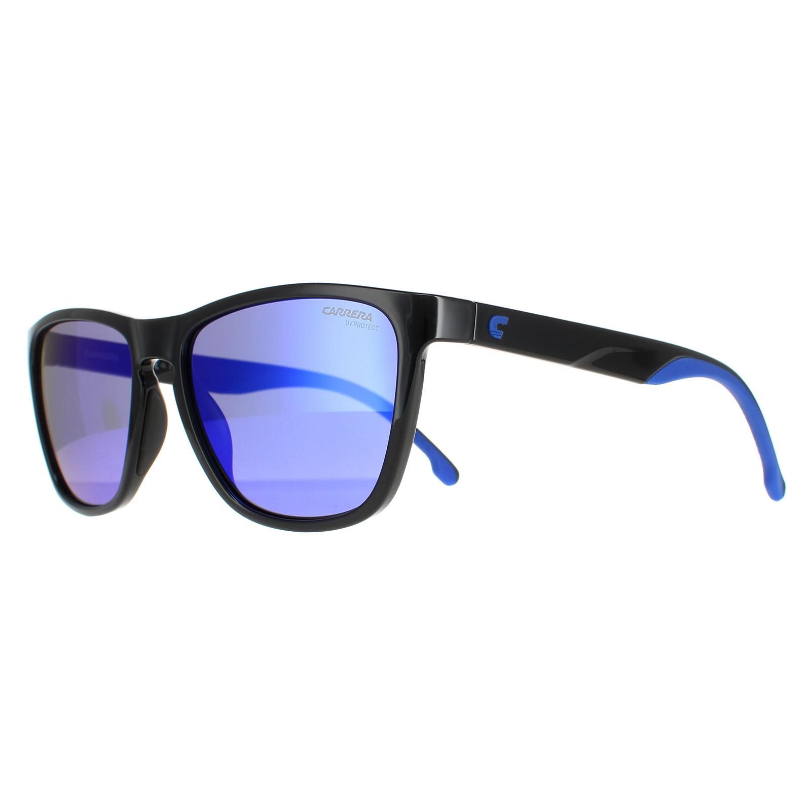 Carrera Square Black Blue Blue Mirror 8058/S