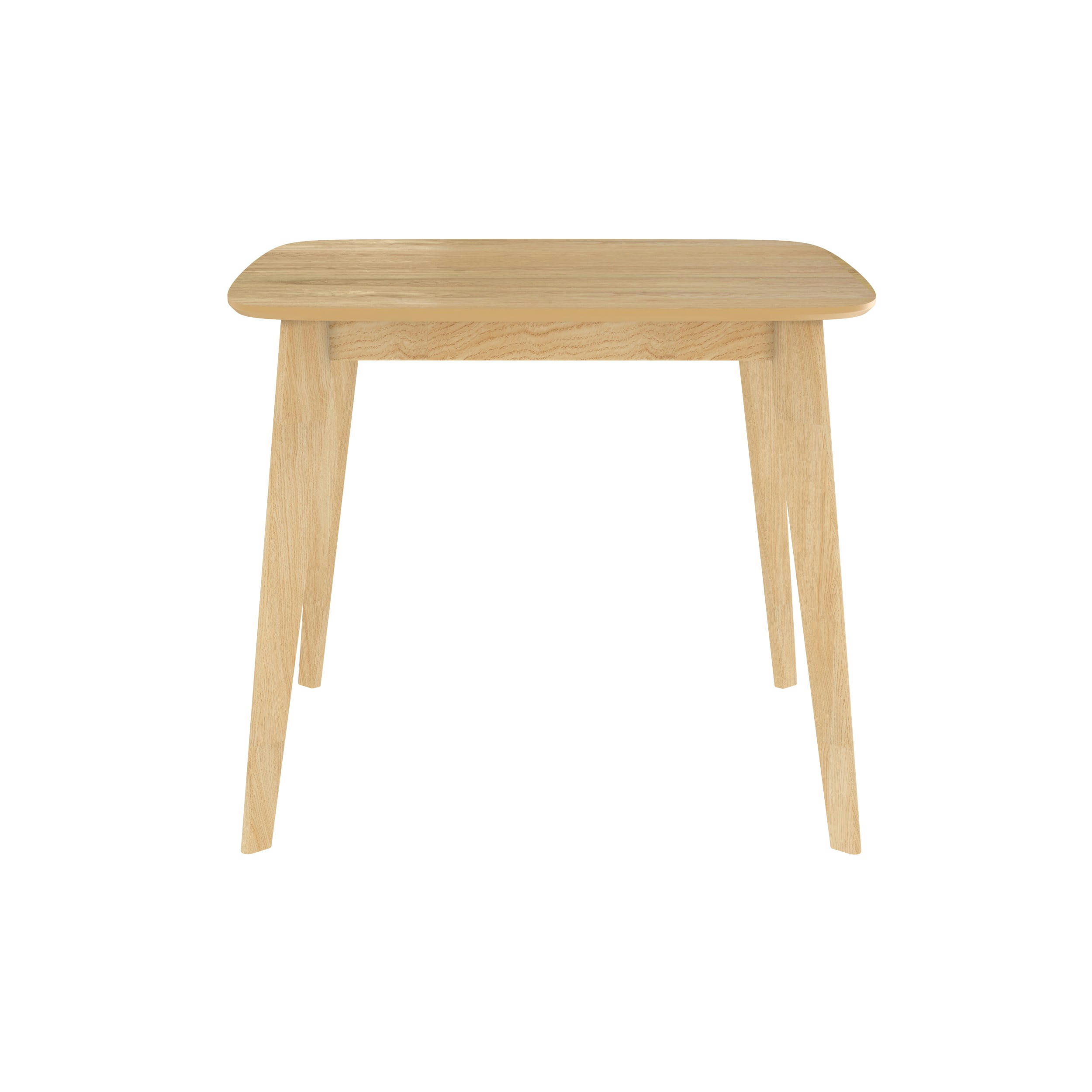 JULIO - Table carrée 4 personnes en bois clair naturel 90 cm