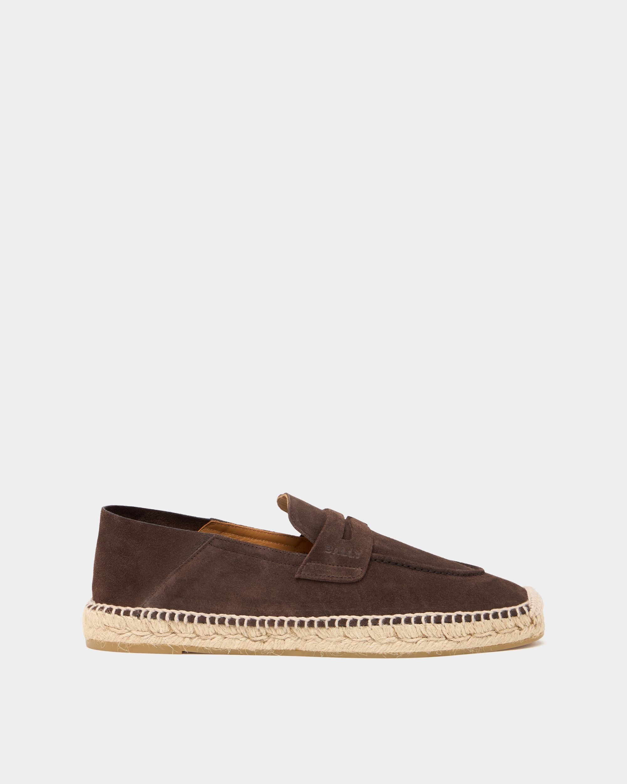 Solmar Espadrilles aus Veloursleder in Ebenholz
