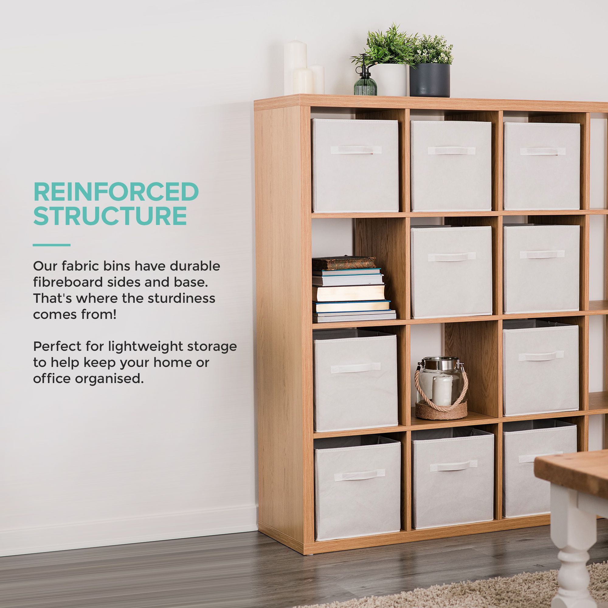 LIVIVO Foldable Storage Cube Boxes - Set of 6