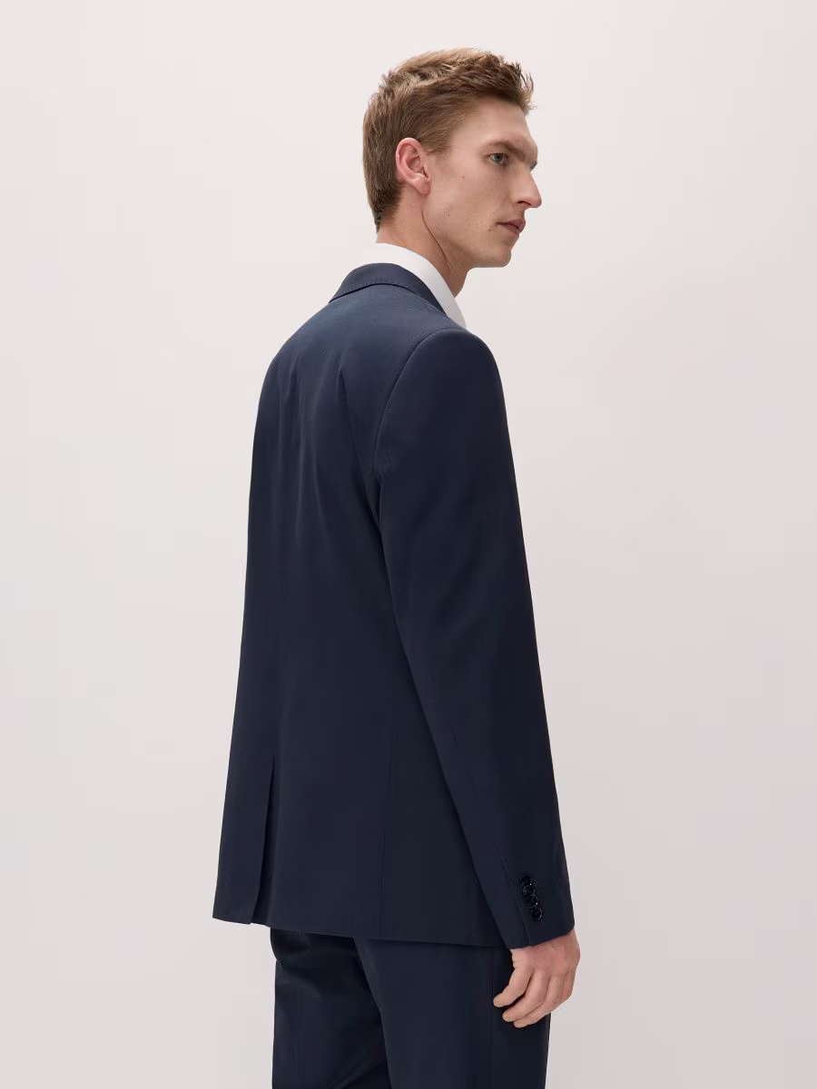 Slim Fit Blazer With Lyocell Blend