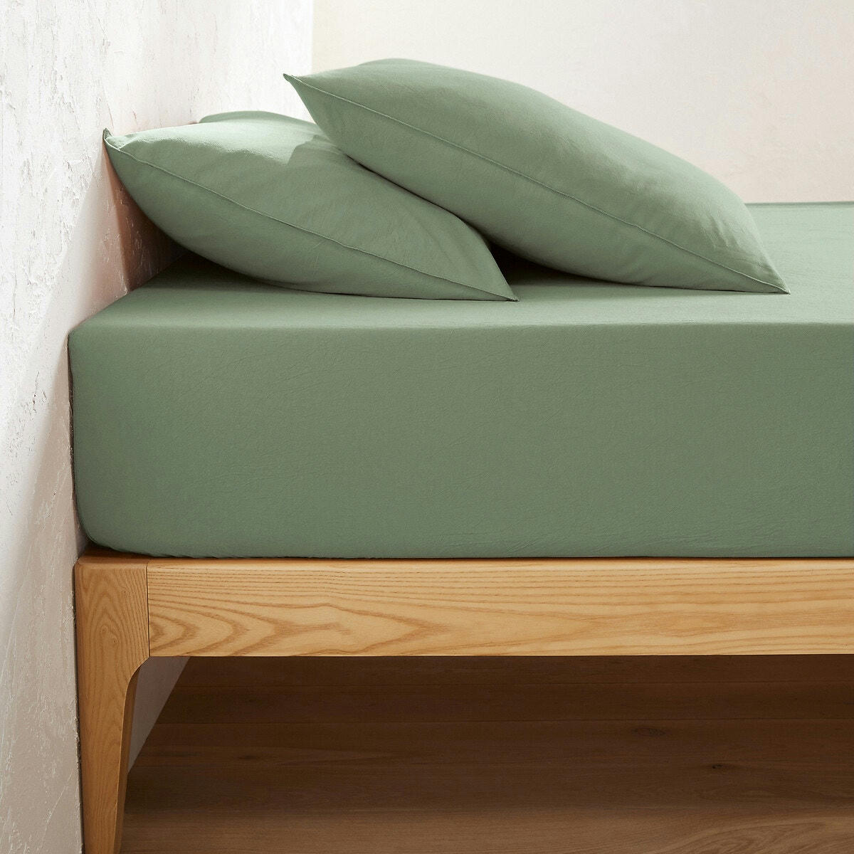 Drap-housse 50% coton recyclé bonnet 30 cm, Erwin