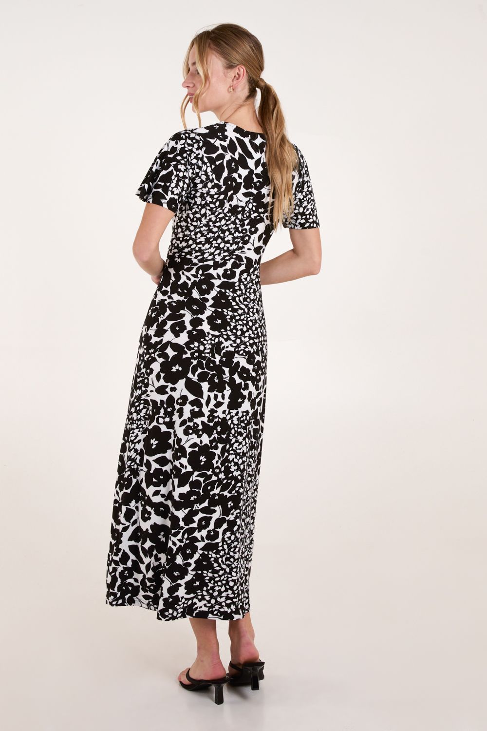 Blue Vanilla Twist Front Maxi Dress