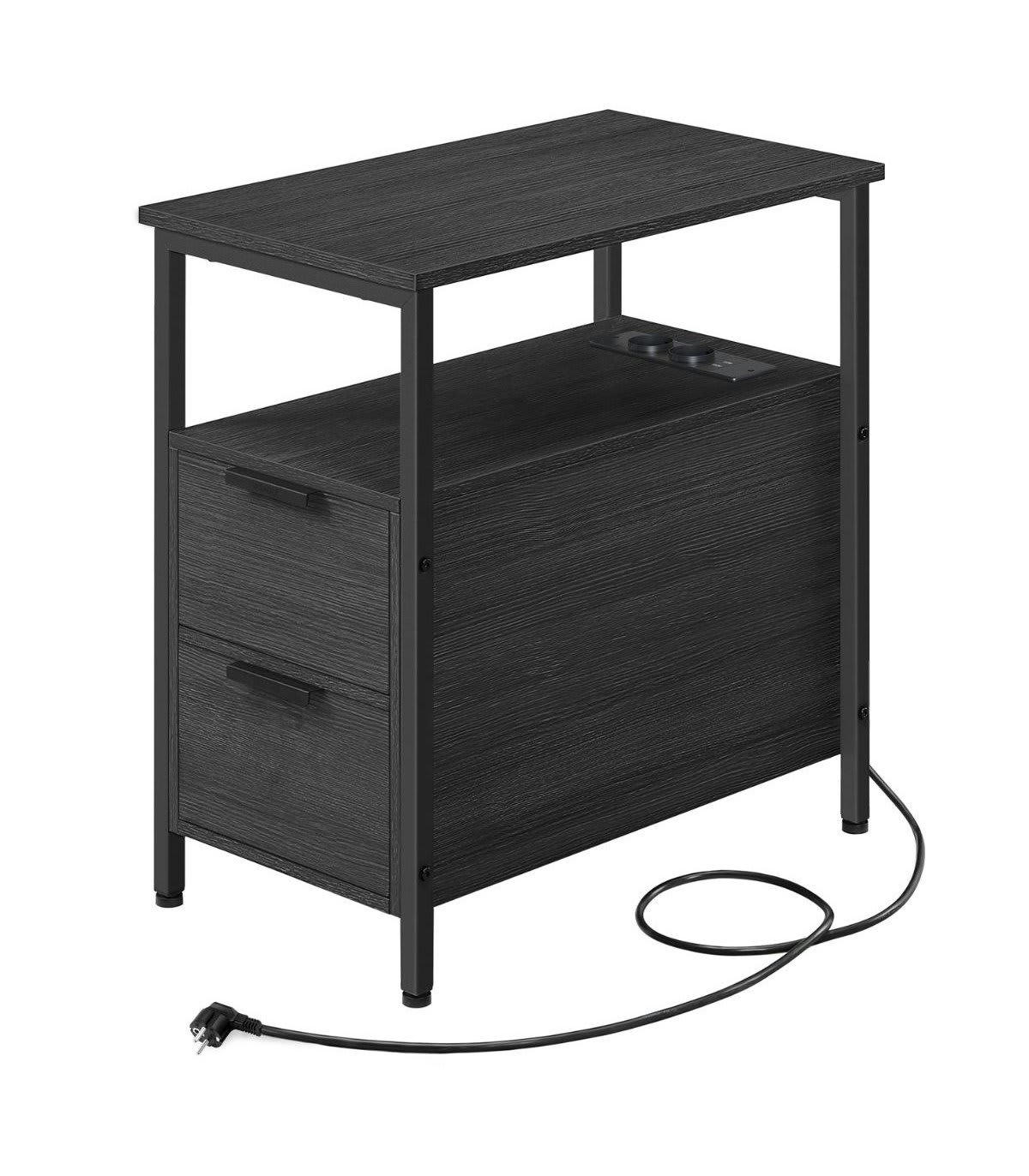 - Bout de canapé connecté avec 2 tiroirs - H60 cm