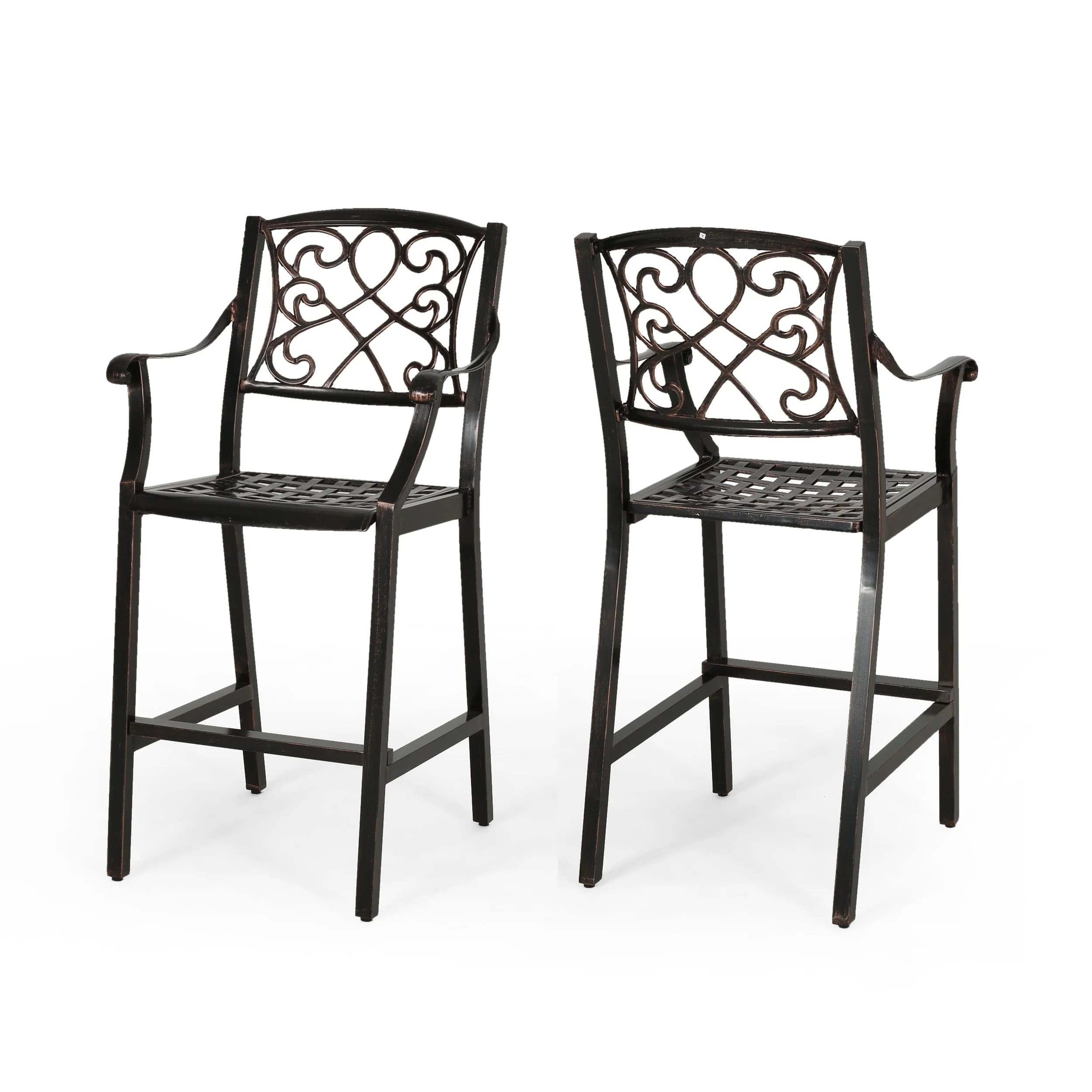 Waterbury Aluminum Barstool (Set of 2) by Christopher Knight Home