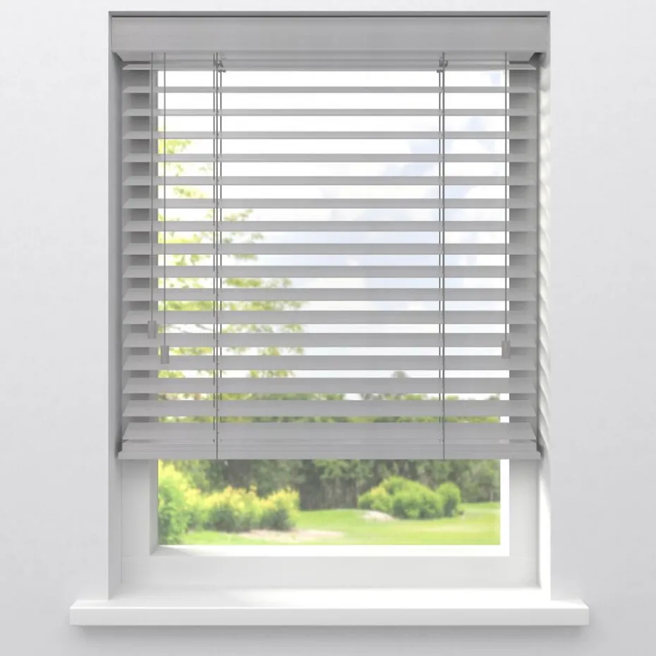 Kwantum Houten Jaloezieën | Jaloezieën | Fenstr Bamboe Jaloezie Tijl  65mm Wit