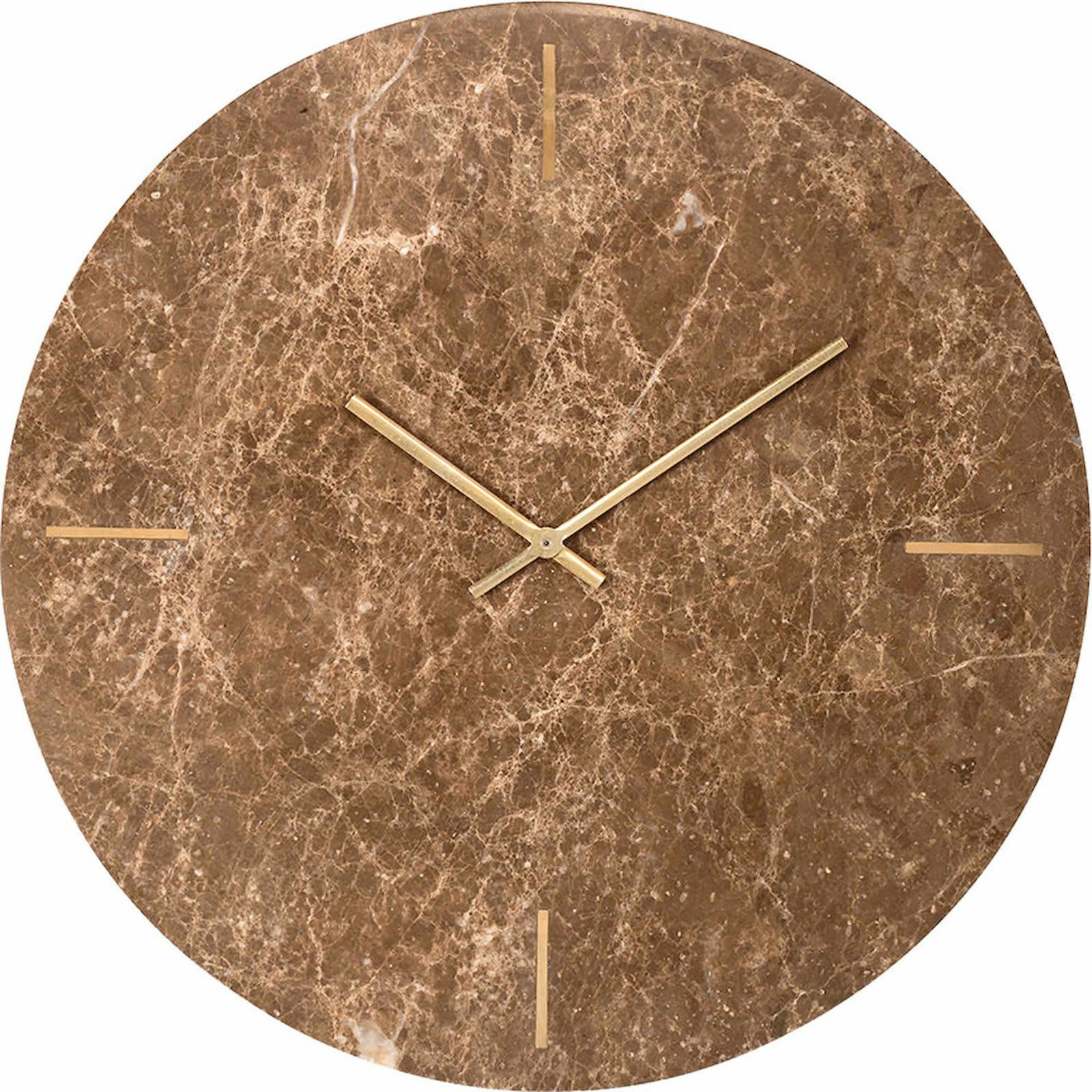 RICHMOND DECORATION - Horloge murale Marbre Marron