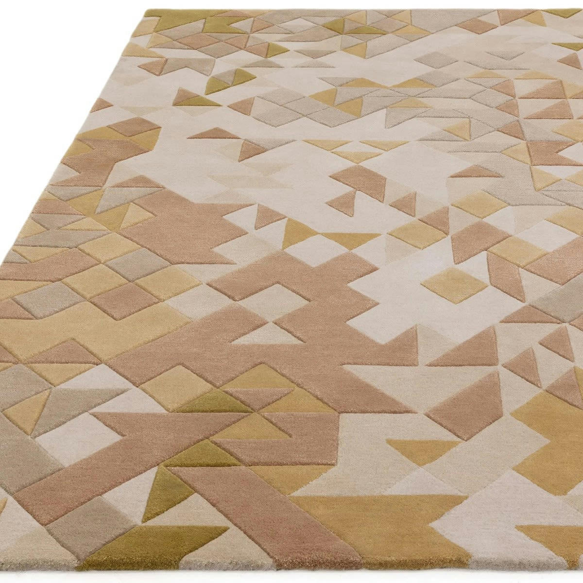 MYSTERIA - Tapis de salon en Laine Beige 120x170 cm
