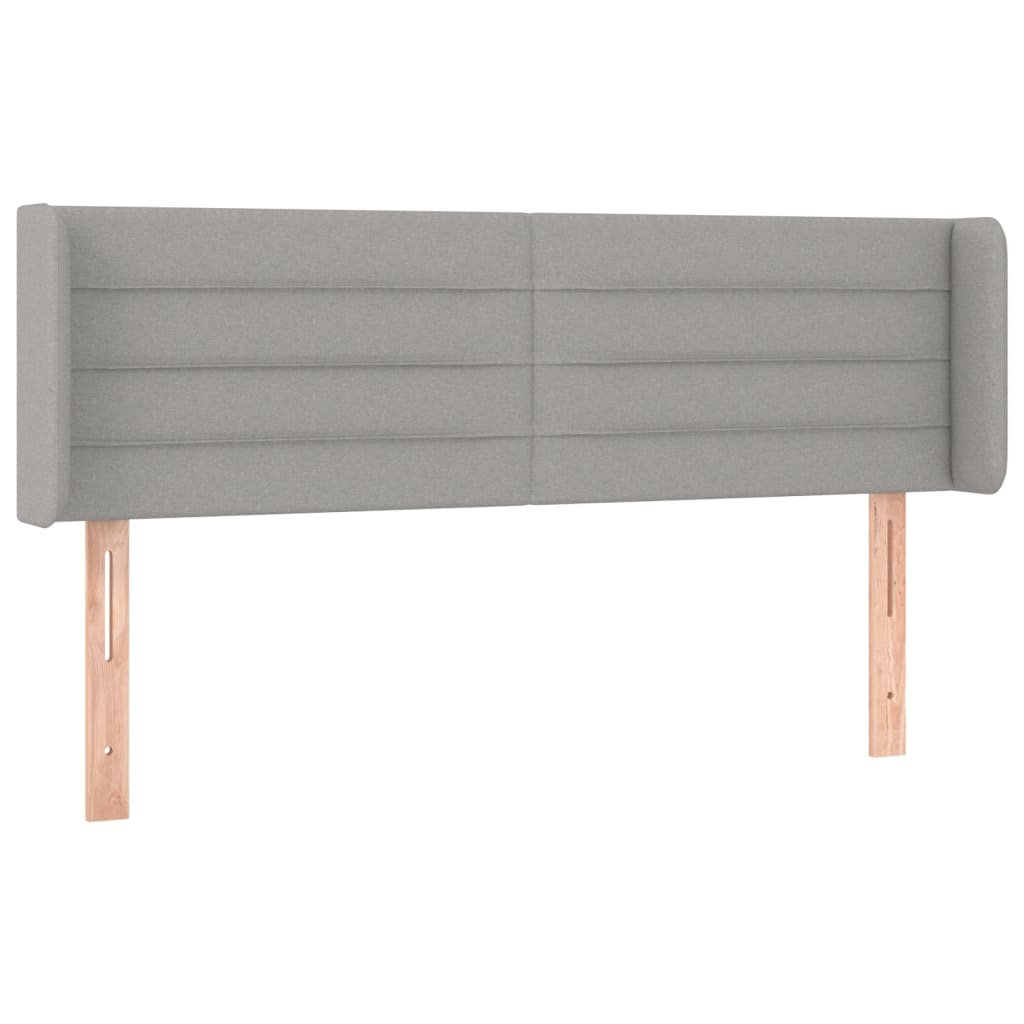 Wezgłowie Szary 147 x 16 x 78/88 cm Tkanina vidaXL