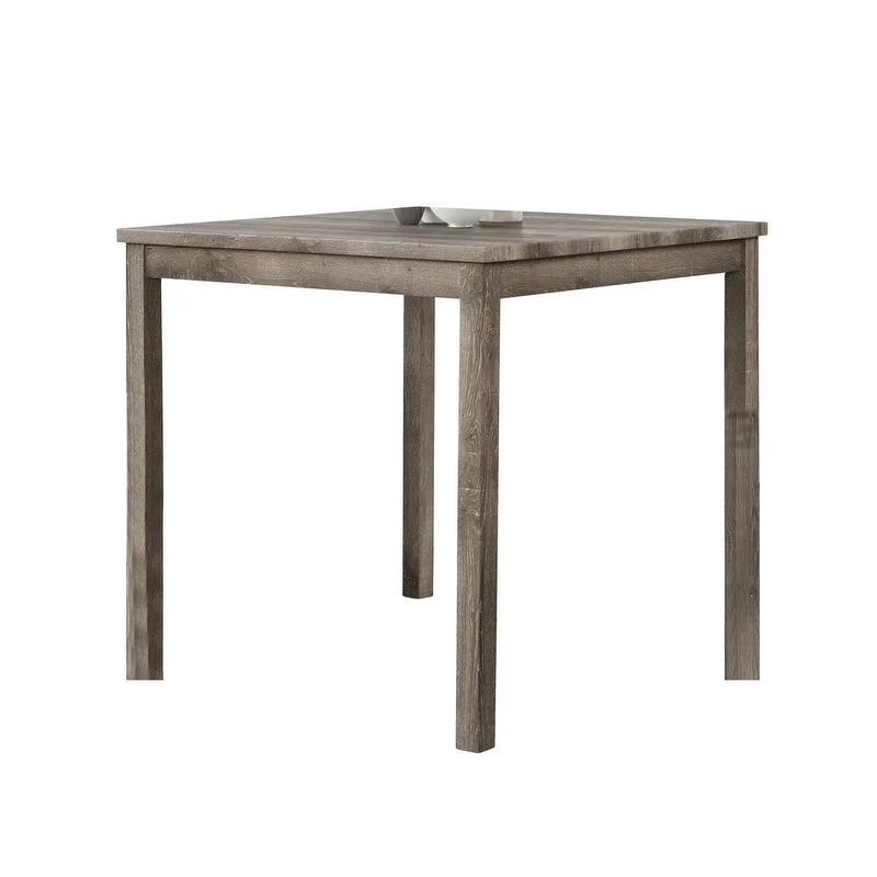 Best Master Furniture Wood Square 36 x 36 Counter Height Rustic Table with Natural Finish