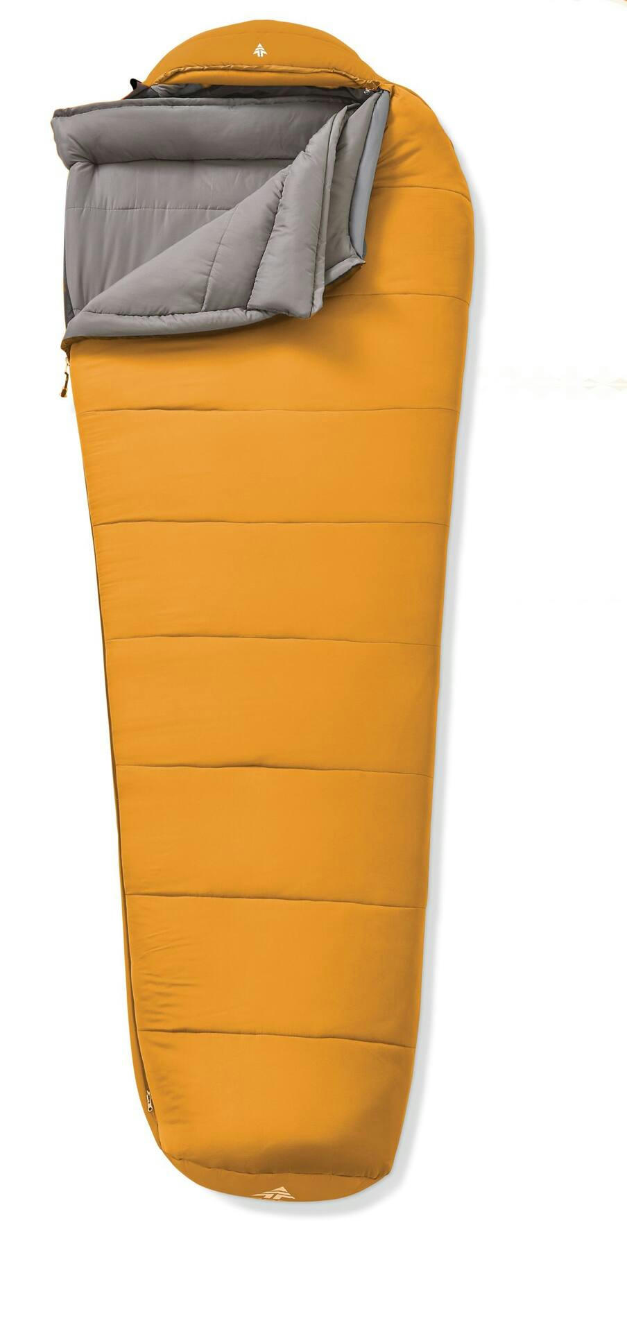 Woods Logan Lightweight Insulated Cold Weather Mummy Sleeping Bag w/ Compression Sack, -12°C