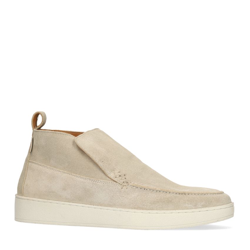 Manfield Beige suède boots