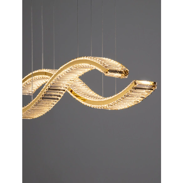 Pendelleuchte »Aurelia «, LED, 95 W, Höhe: 150 cm, goldfarben