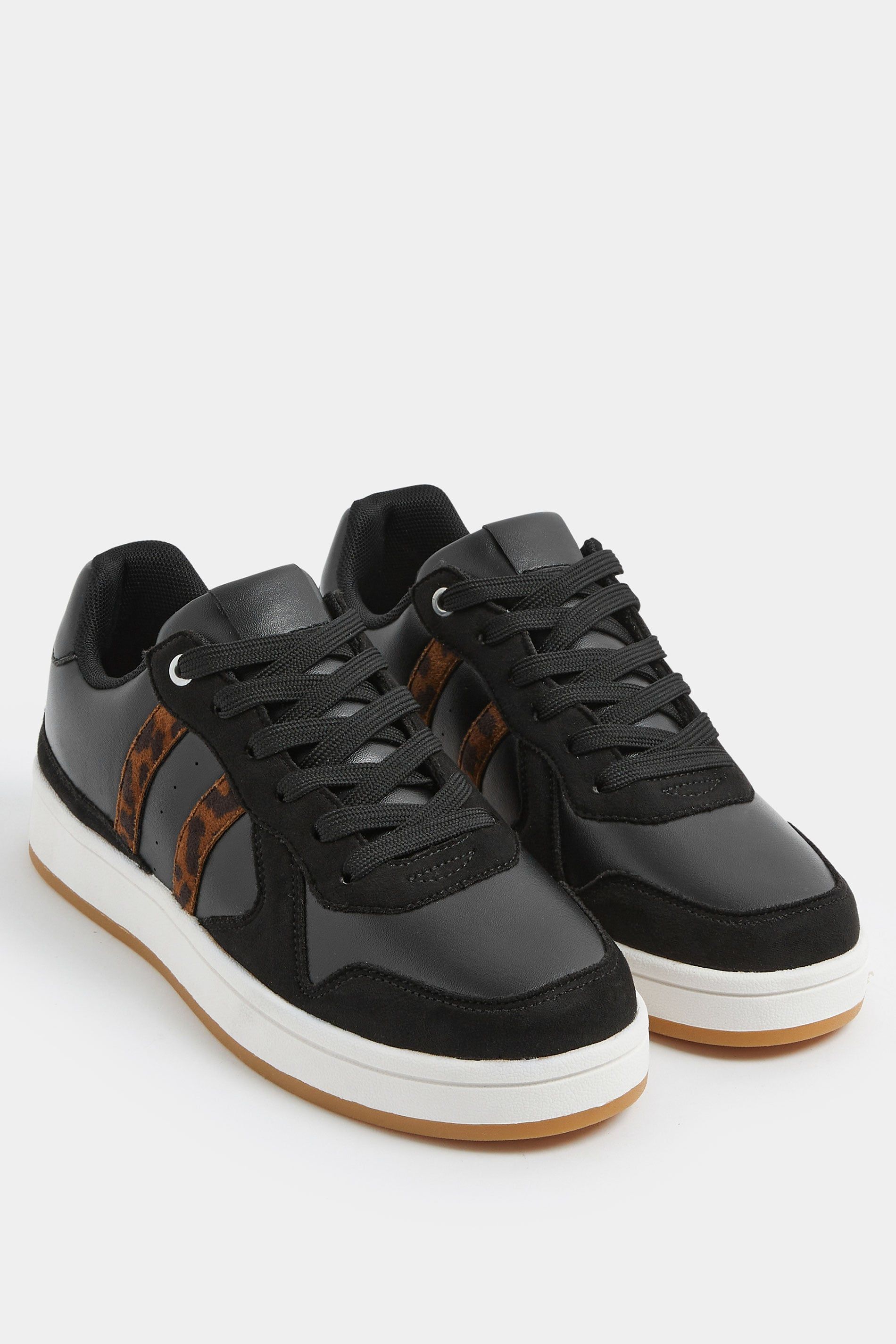 Yours Padded Lace Up Trainers In Wide E Fit