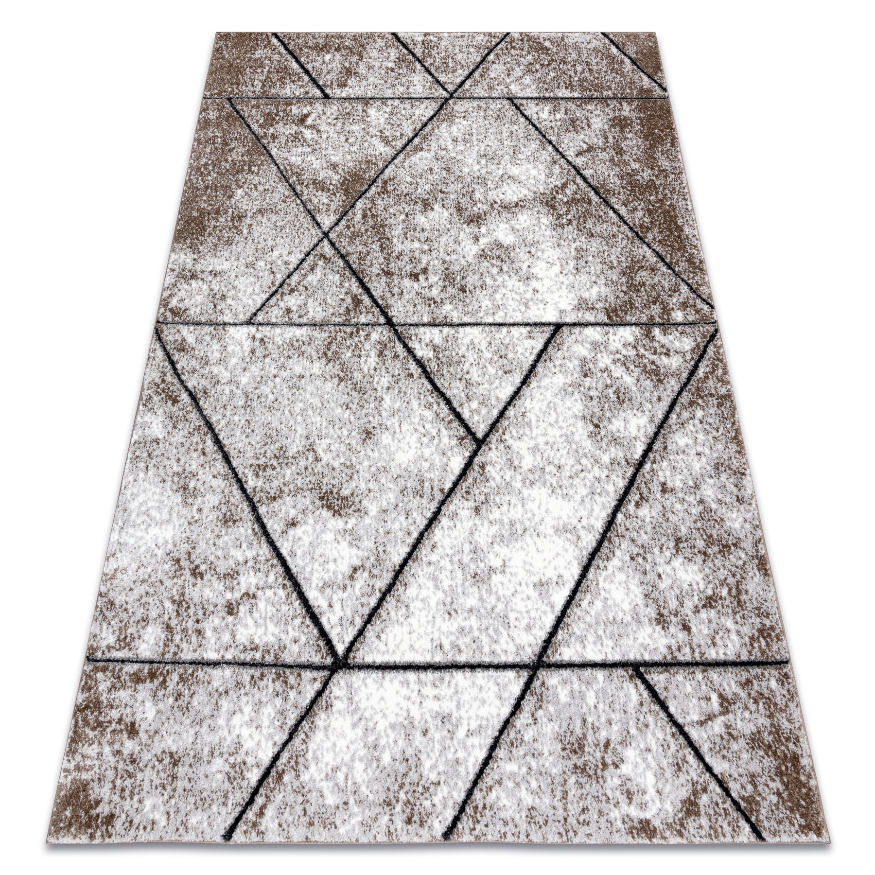Dywan nowoczesny COZY 8872 Wall, geometryczny, trójkąty - 80x150 cm