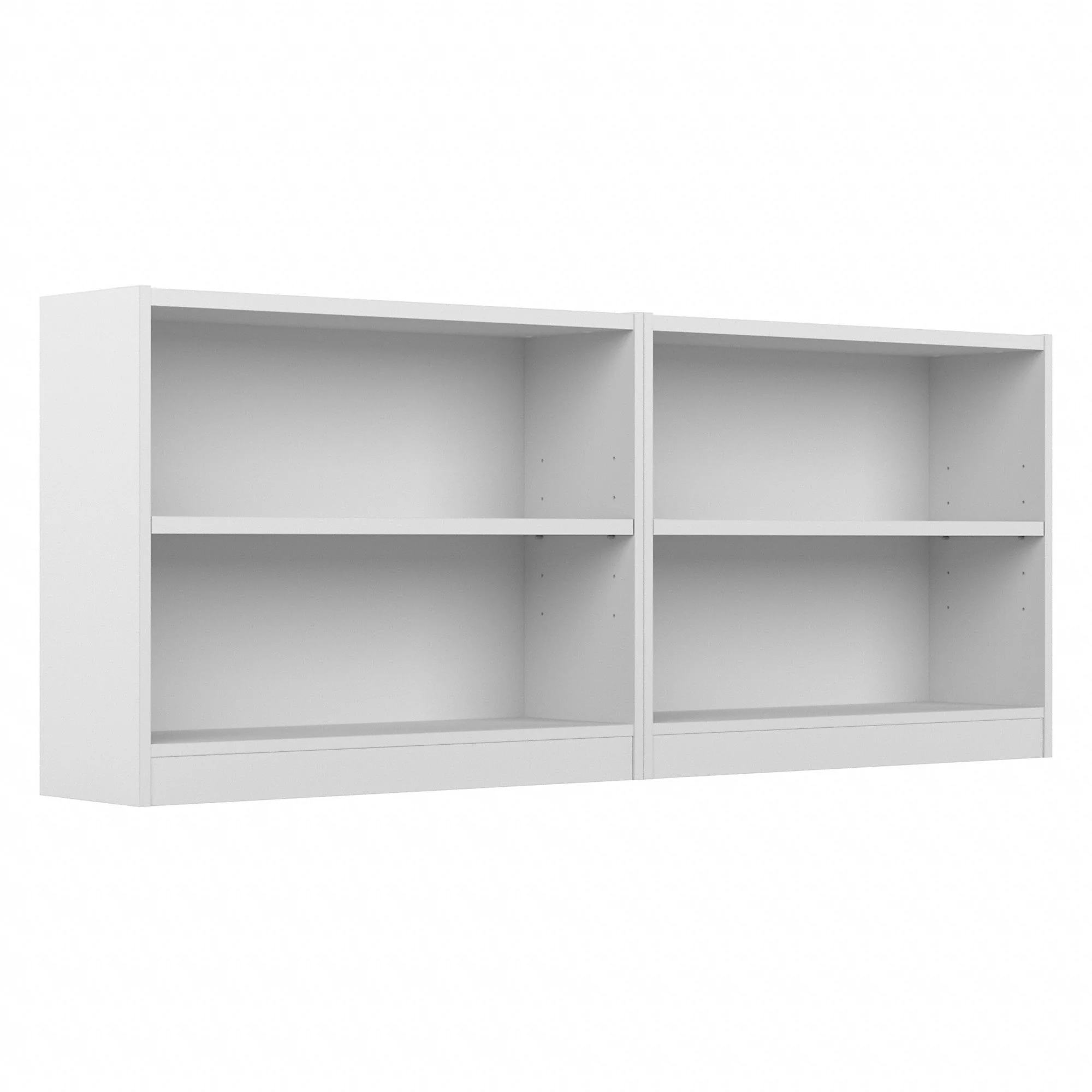 Universal 2 Shelf Bookcase Set of 2 by Bush Furniture - 36.97L x 12.00W x 30.00H