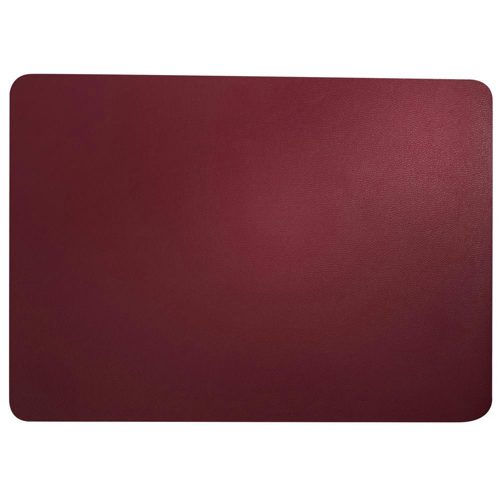 CUIR - Set de table aspect cuir rouge 46x33