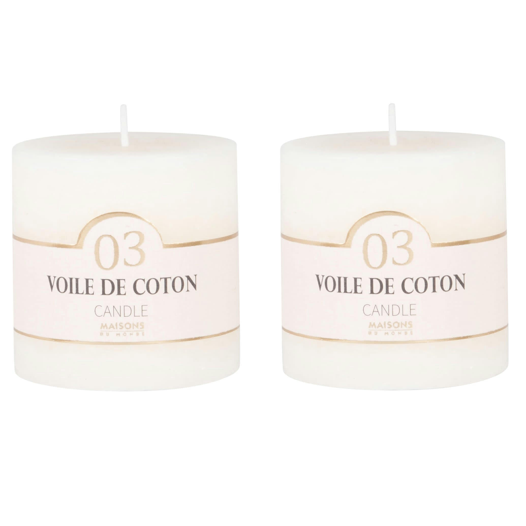 COLORAMA - Bougie parfumée blanche H7, 230g