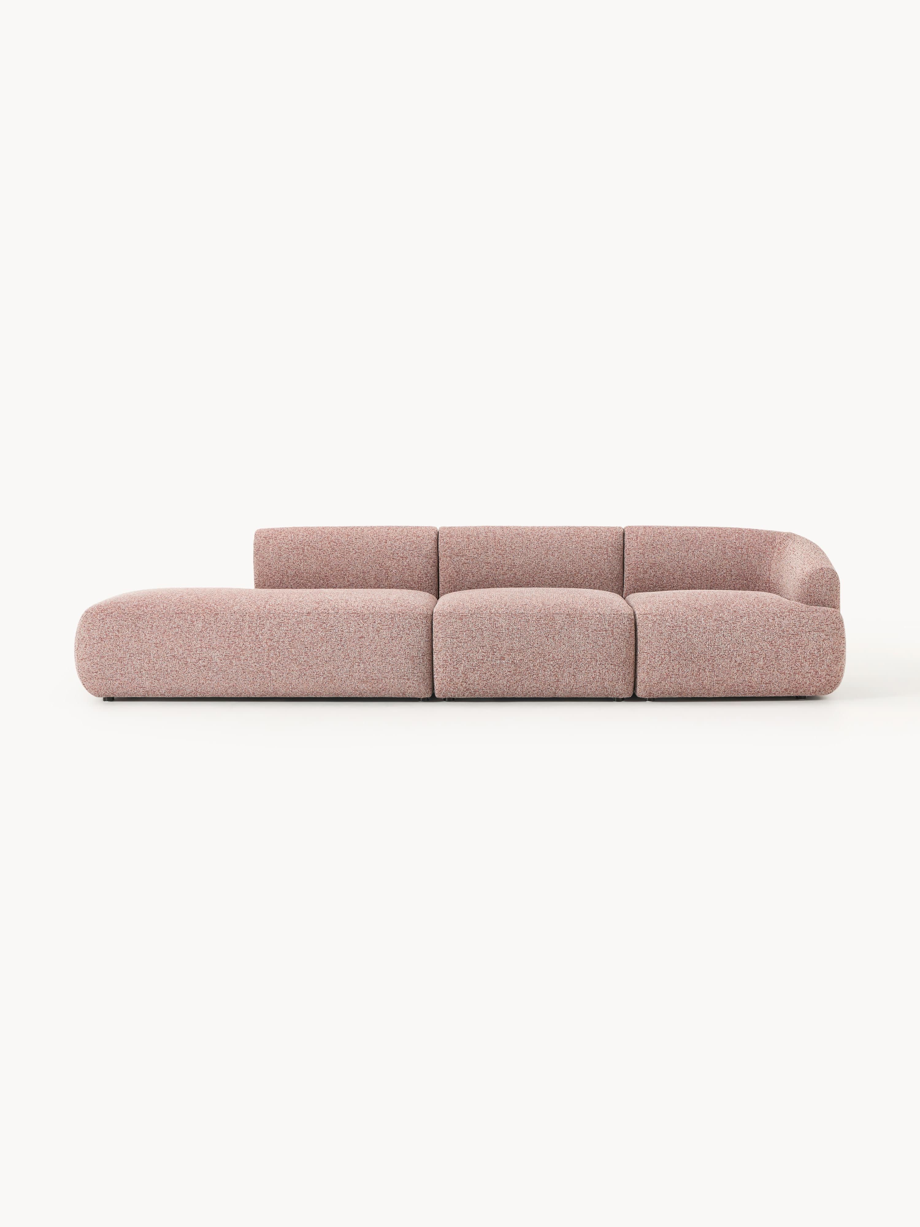 Modulare XL-Ottomane Sofia aus Bouclé