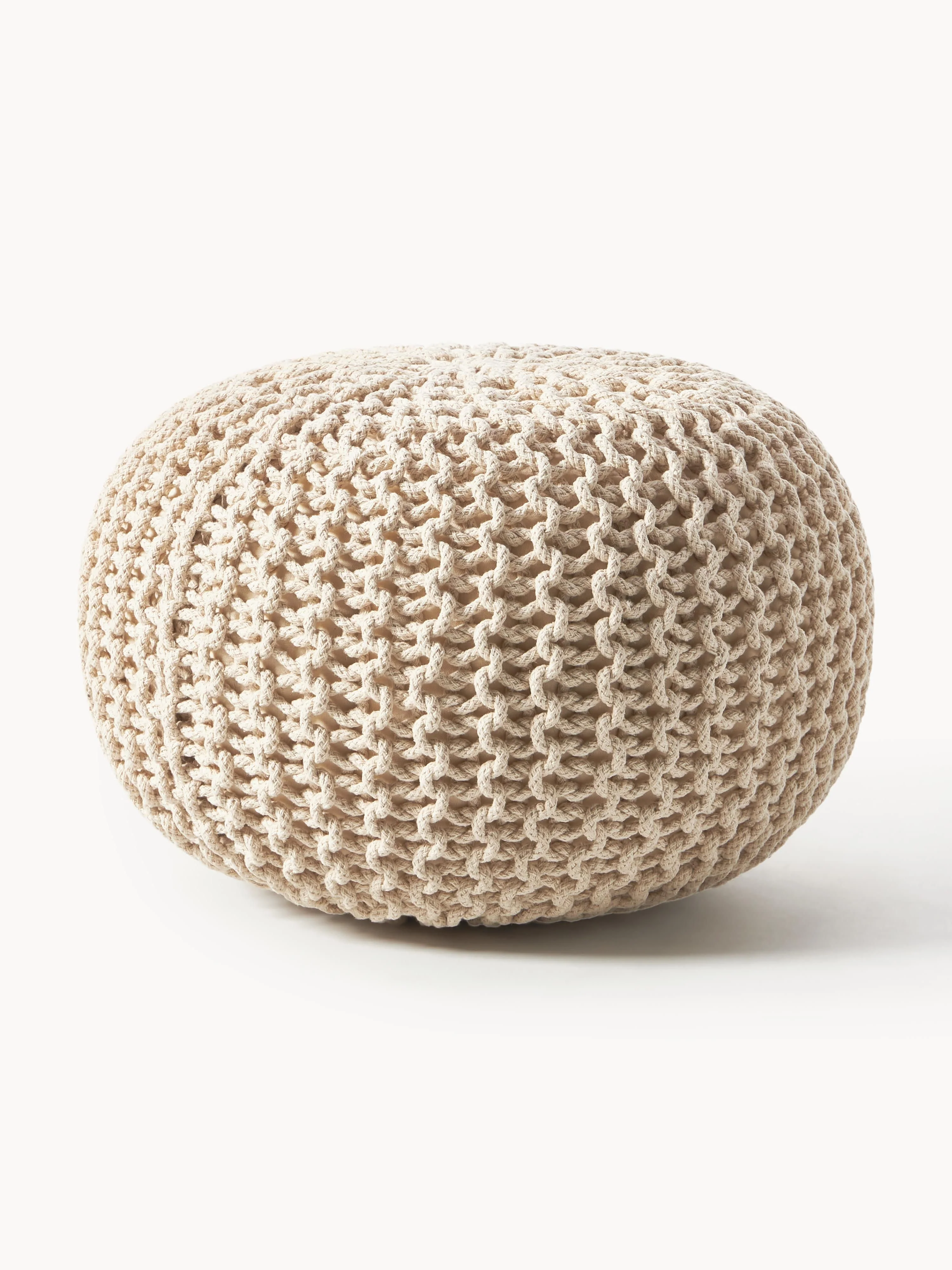 Handgefertigter Strickpouf Dori