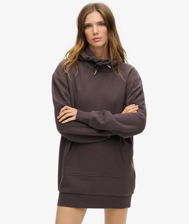 Tattoo Rhinestone Hooded Dress