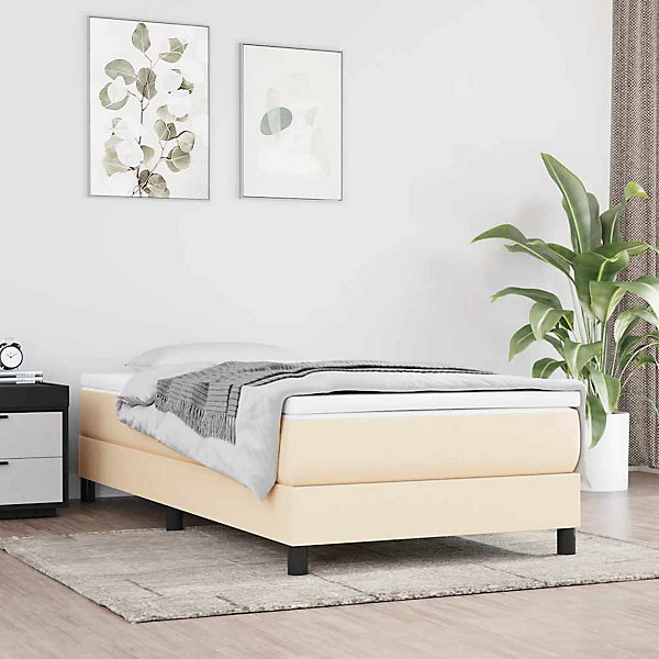 Matelas à ressorts ensachés pour enfants fermeté moyenne crème 80x160 cm tissu vidaXL