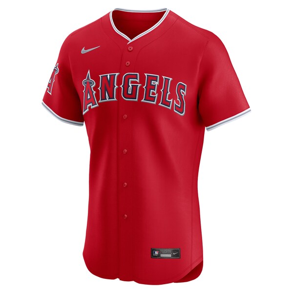 Los Angeles Angels Nike Alternate Vapor Premier Elite Patch Jersey - Red