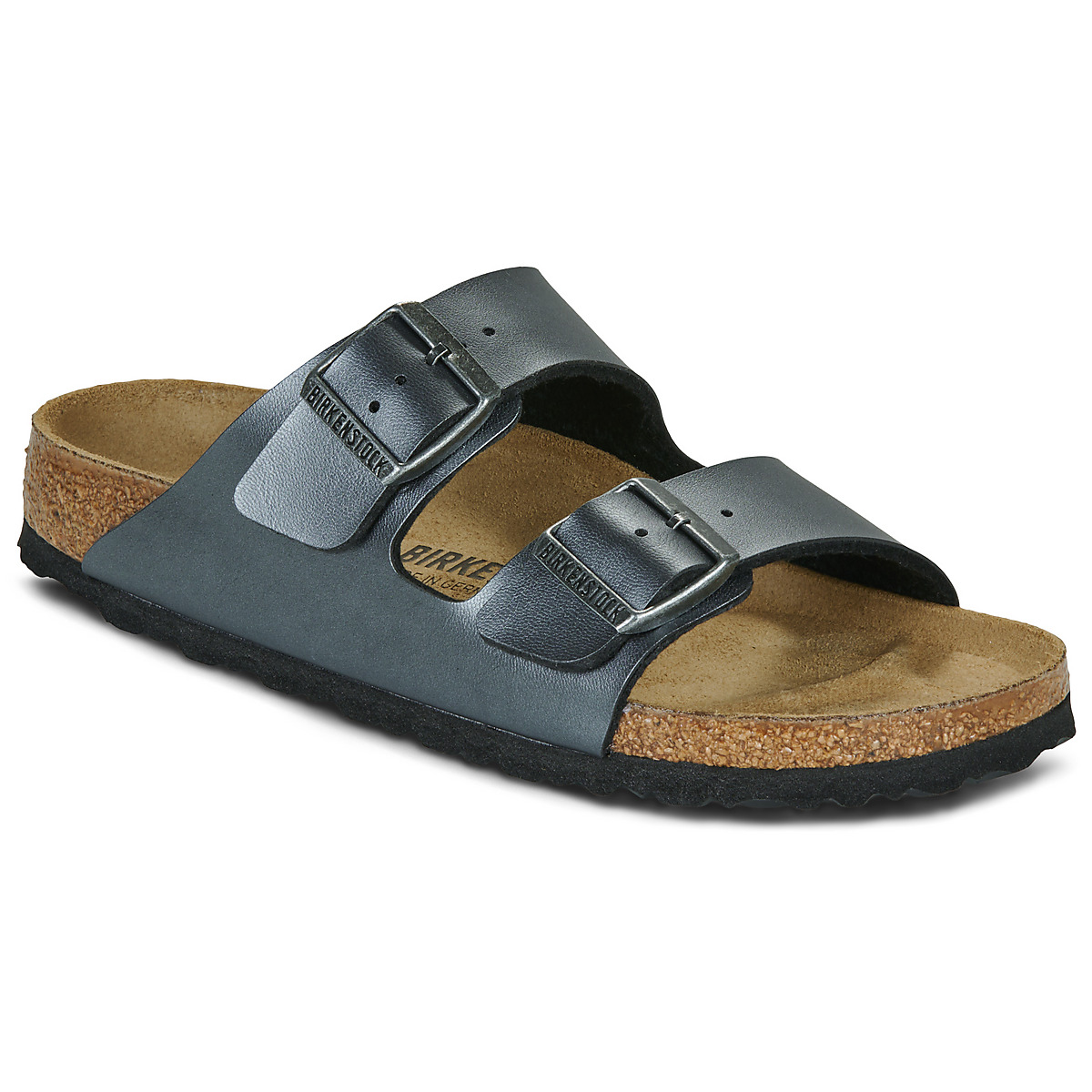 BIRKENSTOCK - Arizona - White / Metallic /  black