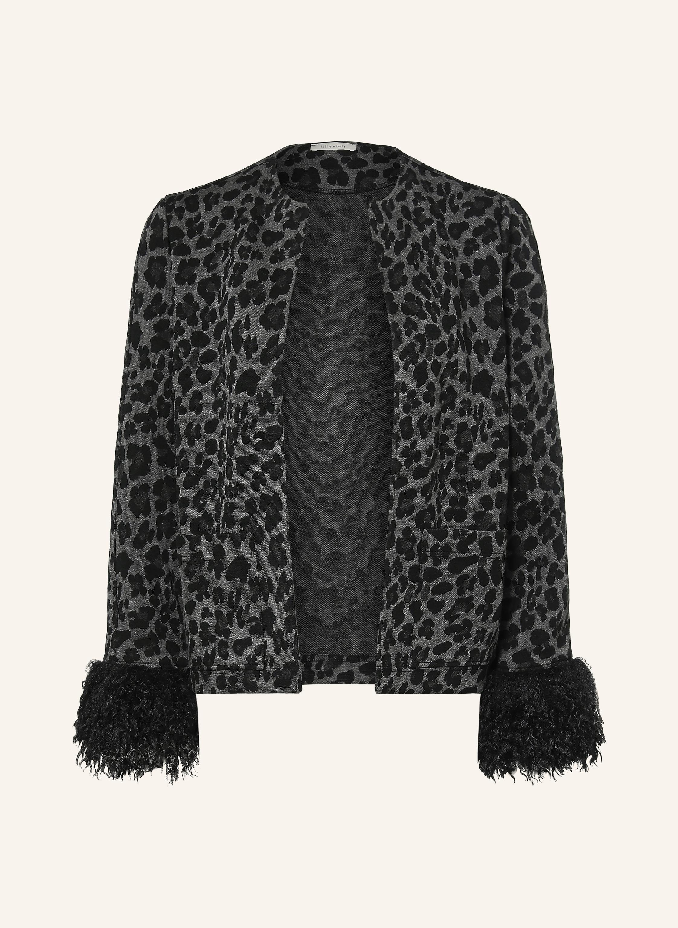 lilienfels Strickjacke mit Kunstfell