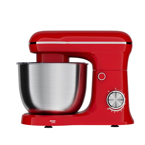 400W Mix Master 5L Kitchen Stand (Red) w/ Bowl/ Whisk/ Beater