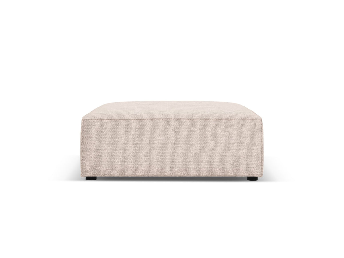 Cosmopolitan Design Poef Arendal chenille, beige - 80x102x40cm