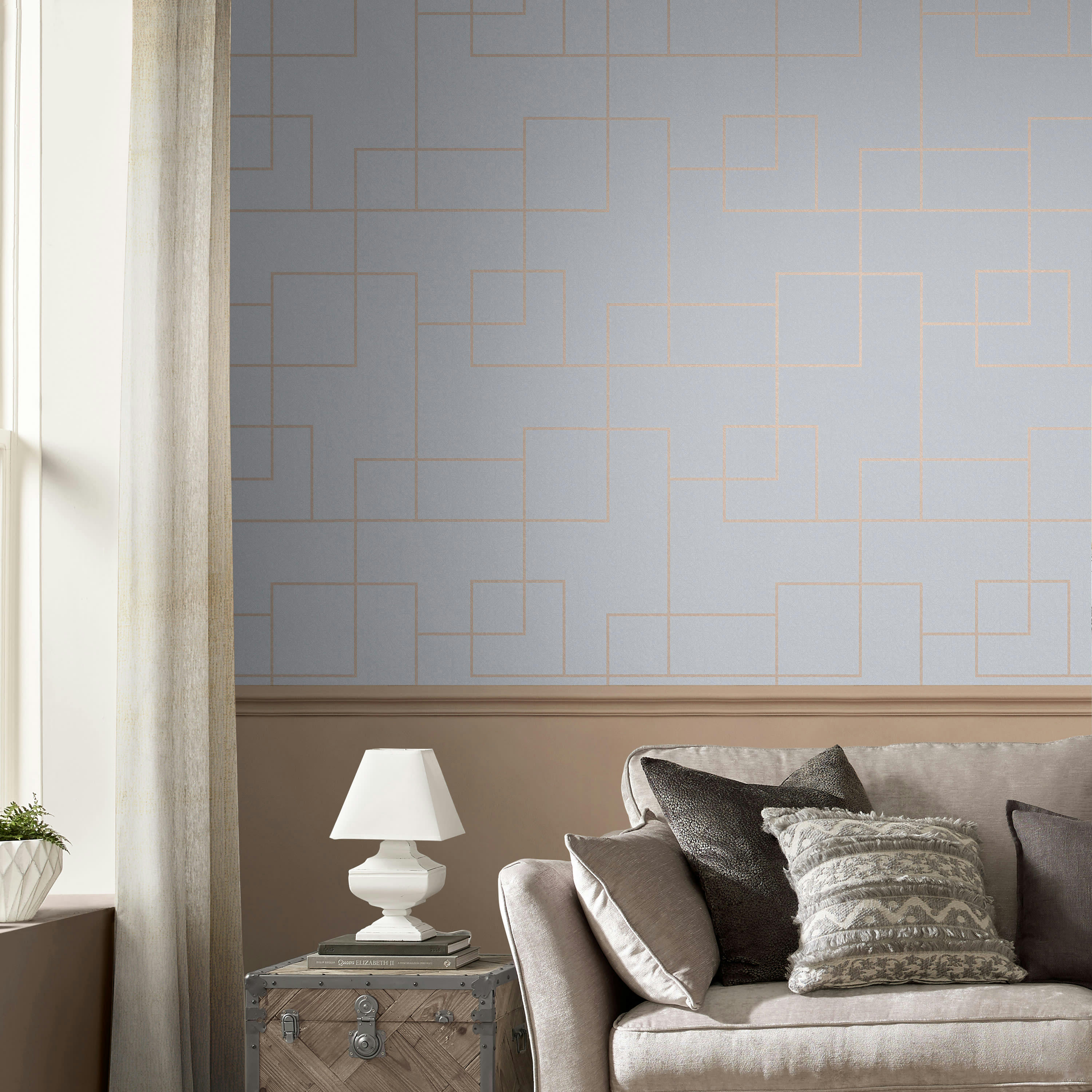 - papier peint primo gris 1005 x 52cm