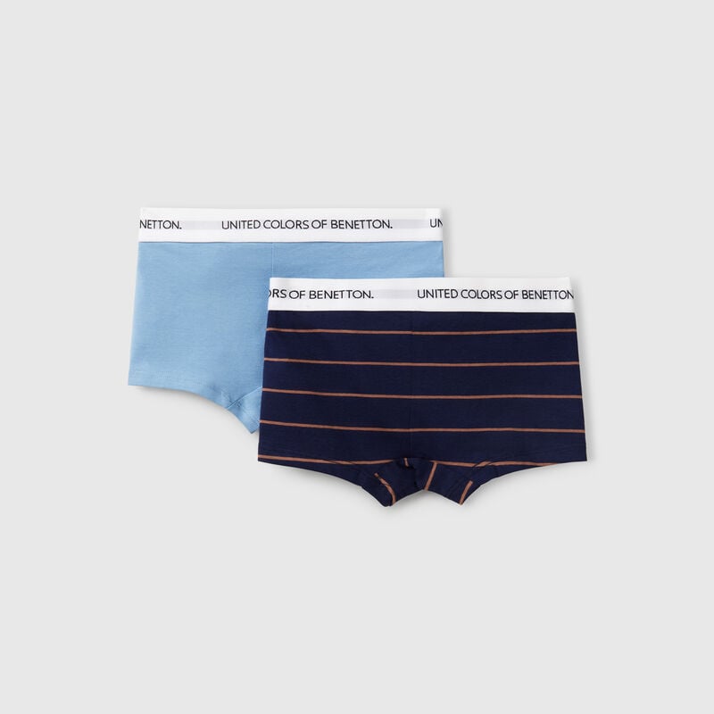 Two boxers in stretch cotton