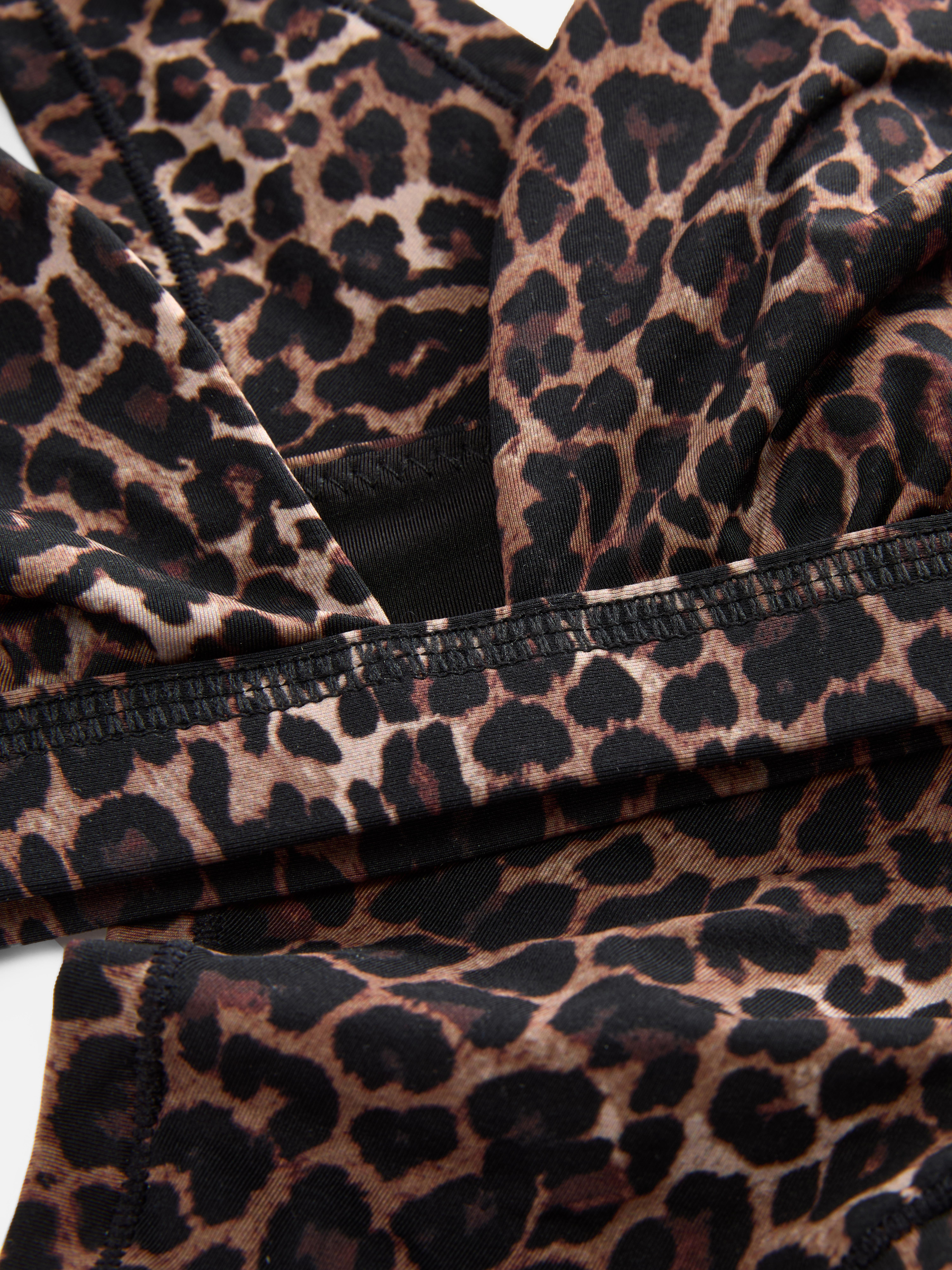 Leopard Triangle Underwear Set