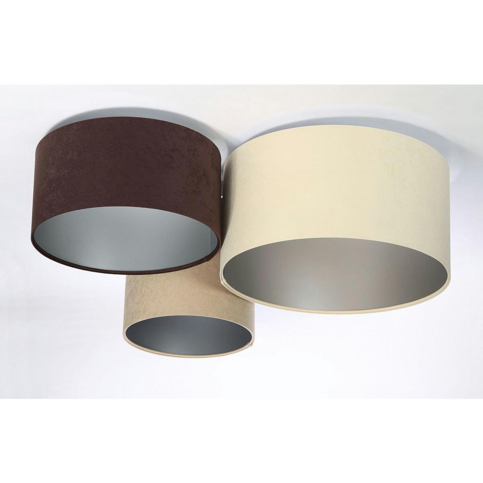 TRIO - Plafonnier Tissu Beige