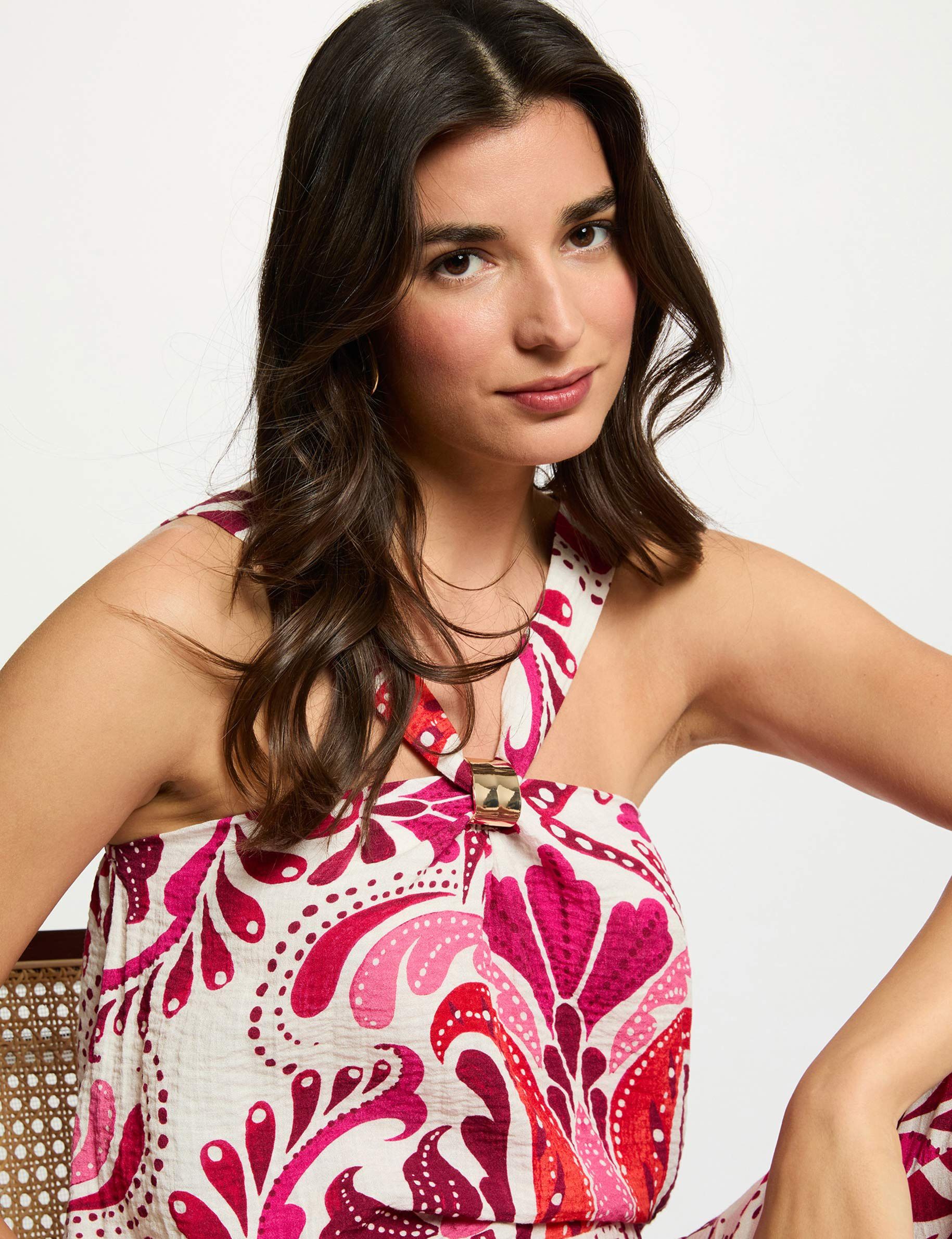 High Neck Top Multicolor Women