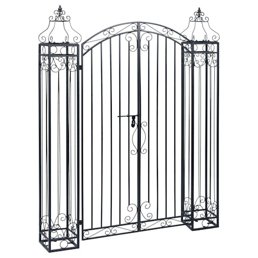 NNEVL Ornamental Garden Gate Wrought Iron 122x20.5x160 cm