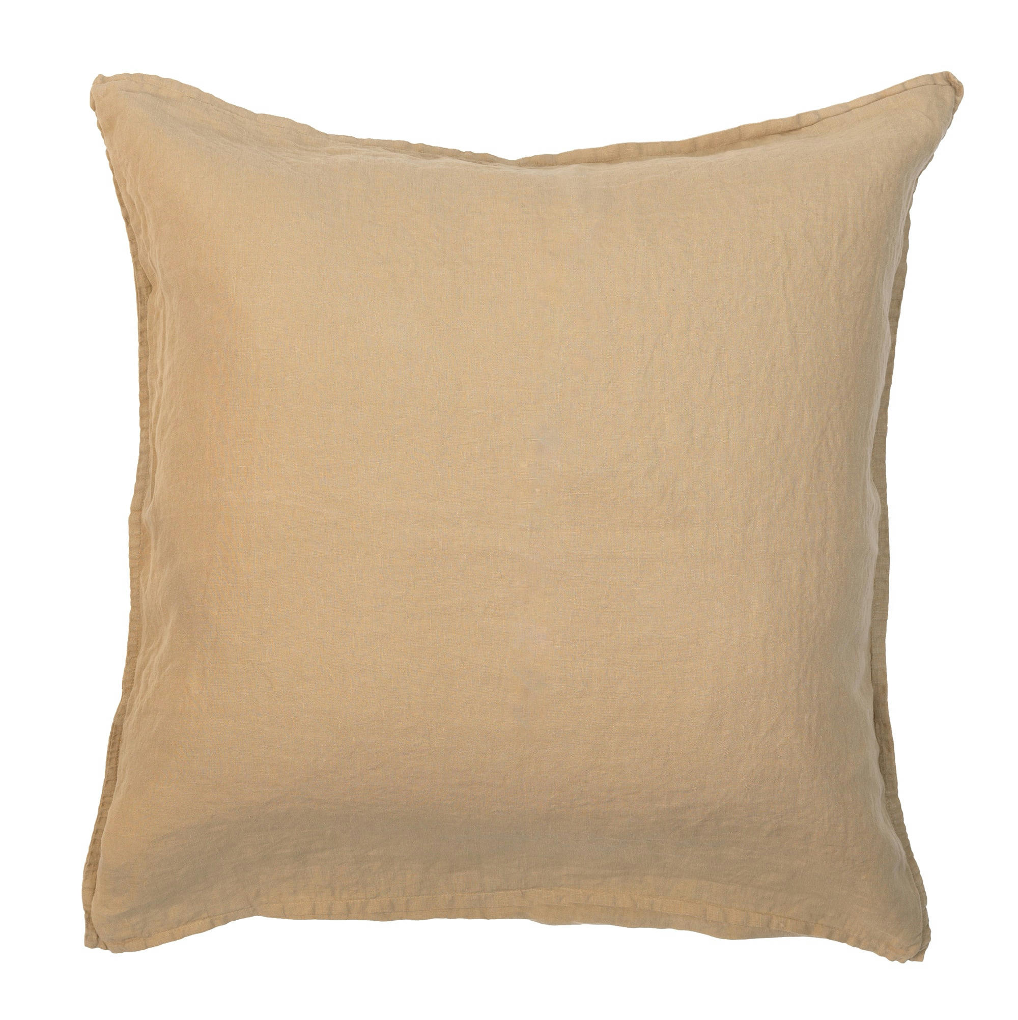 STONE WASHED - Taie d'oreiller lin lavé mastic 65X65 CM