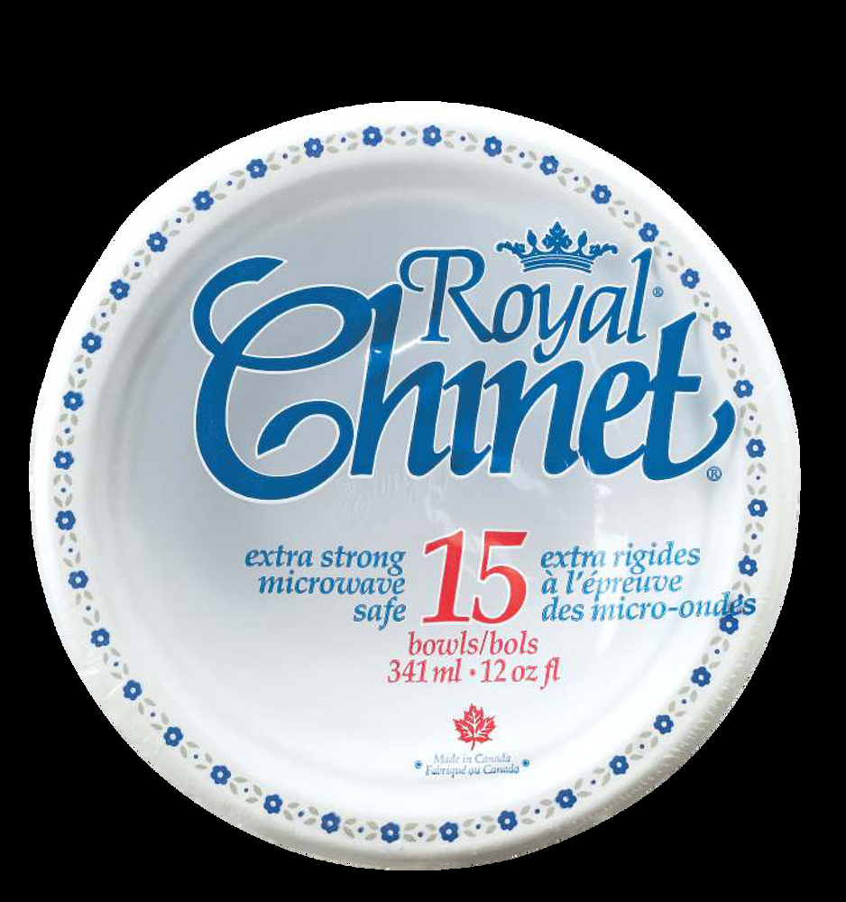 Royal Chinet Disposable Paper Bowls, 341-mL, 15-pk