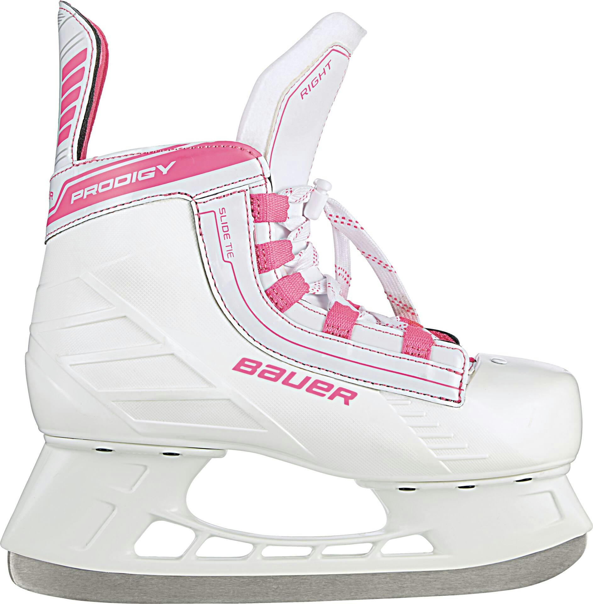 Bauer Prodigy Hockey Skates, White/Pink, Youth