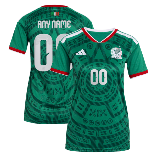 Mexico National Team adidas Women's 2026 Home Replica Custom Jersey - Green