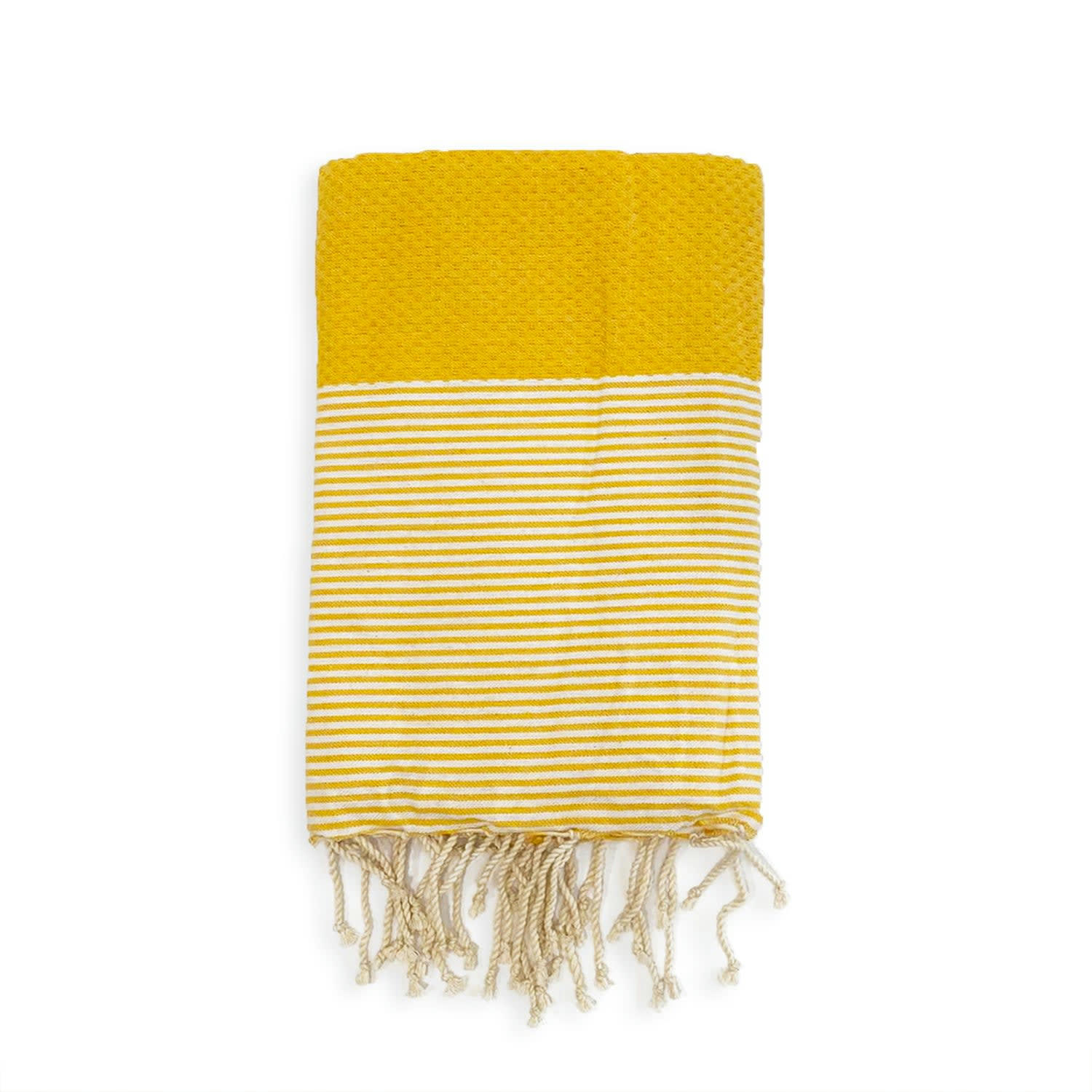 Nid d'abeille - Fouta traditionnelle Mikanda Tournesol 200x200