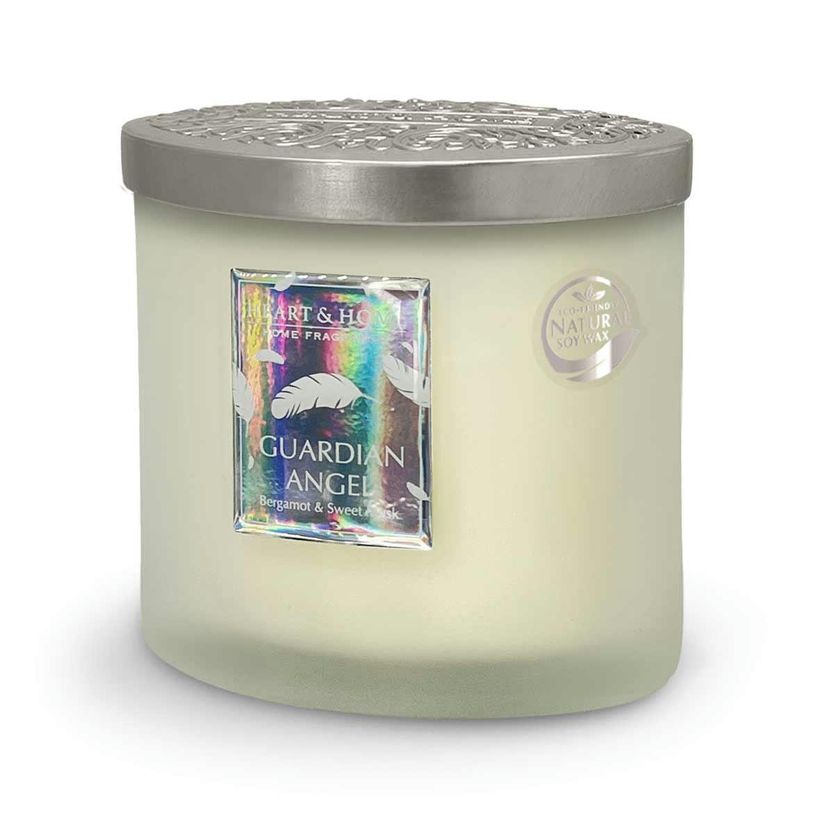 - Bougie ellipse 2 mèches ange gardien