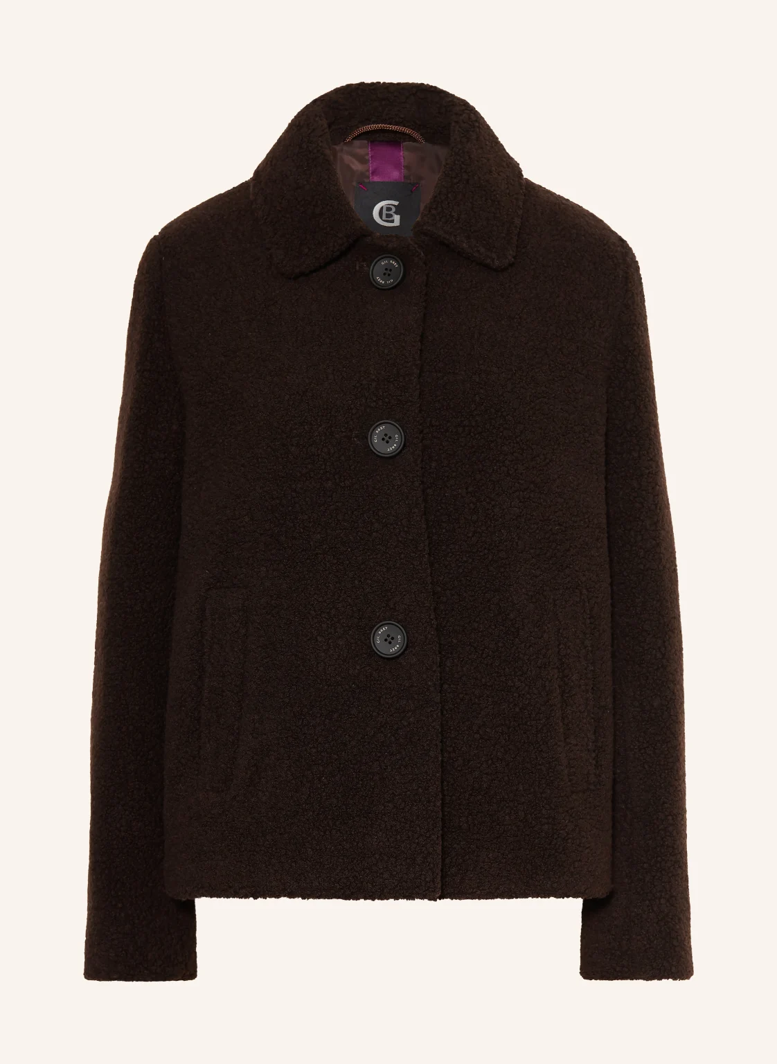 GIL BRET Kastenjacke aus Teddyfell