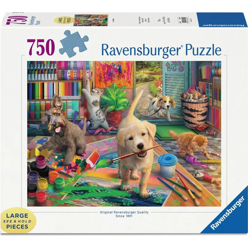 Puzzle Tierische Künstler