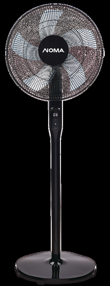 NOMA DC Oscillating Pedestal/Stand Fan w/Remote Control & Adjustable Height, 12-Speed, 16-in