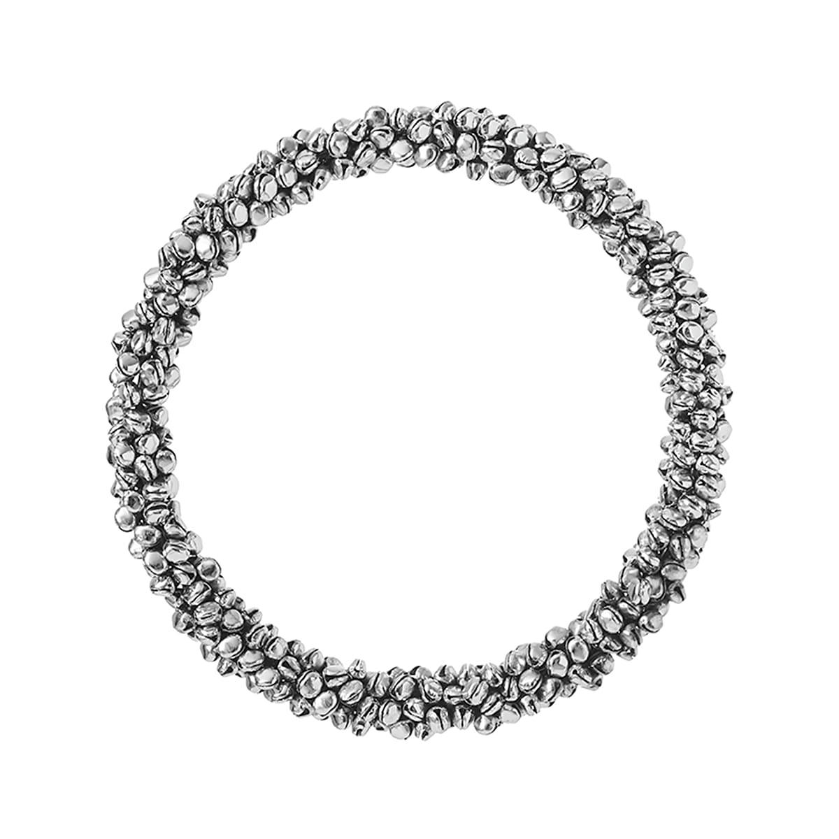 NOËL - Couronne de noël petites cloches argentées d22